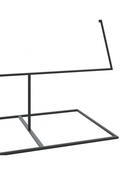 Albero di Natale Decorativo in Metallo Nero 210 cm