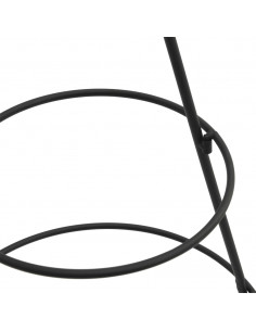 Albero di Natale Decorativo in Metallo Nero 60 cm
