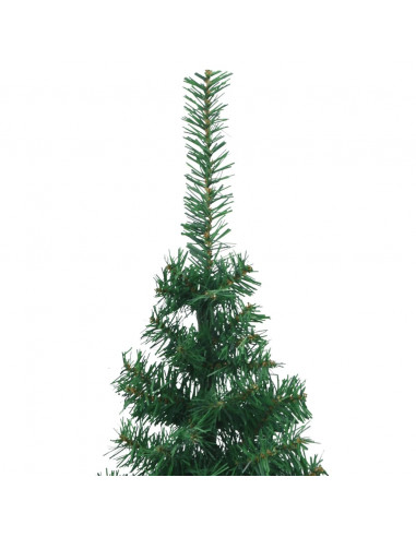 Albero di Natale per Angolo con Supporto Verde 240 cm in PVC