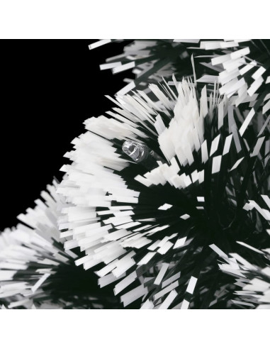 Albero di Natale Preilluminato con Supporto e LED 180 cm Fibra Ottica