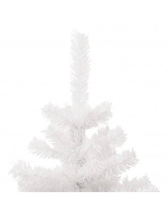 Albero di Natale Preilluminato con Vaso Bianco 120 cm in PVC