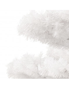 Albero di Natale Preilluminato con Vaso Bianco 180 cm in PVC