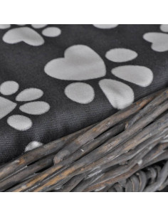 Albero Gatti in Salice Casetta/Cuccia/Castello/Tiragraffi con Cuscino