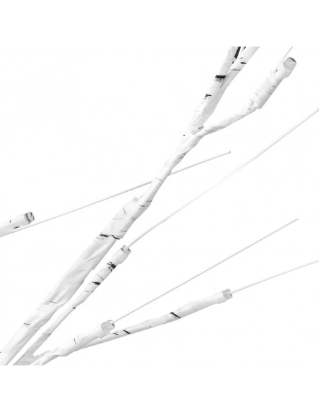 Albero Natale 200 LED 2,2m Salice Bianco Freddo Interno Esterno