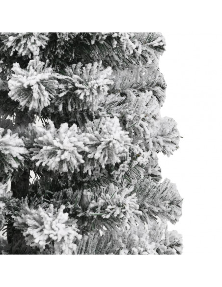 Albero Natale Artificiale Incernierato con Neve Fioccata 150 cm