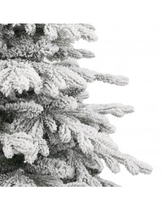 Albero Natale Artificiale Incernierato con Neve Fioccata 180 cm