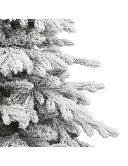 Albero Natale Artificiale Incernierato con Neve Fioccata 180 cm