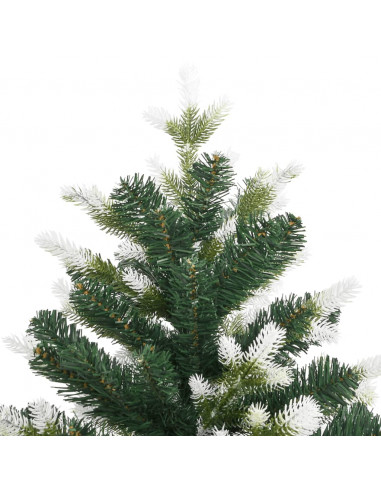 Albero Natale Artificiale Incernierato con Neve Fioccata 180 cm