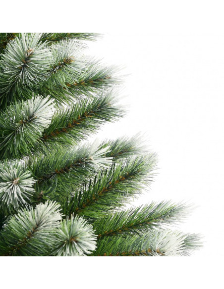 Albero Natale Artificiale Incernierato con Neve Fioccata 240 cm