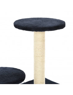 Albero per Gatti con Pali Tiragraffi in Sisal 60 cm Blu Scuro