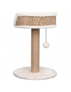 Albero per Gatti con Palo Tiragraffi 49 cm in Giunco