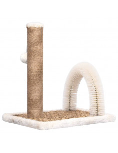 Albero per Gatti con Spazzola ad Arco e Palo Tiragraffi