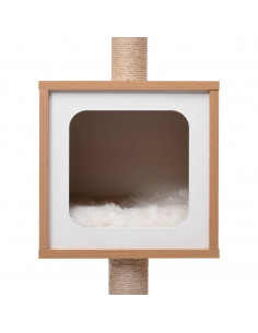 Albero per Gatti con Tappeto Tiragraffi in Sisal 123 cm