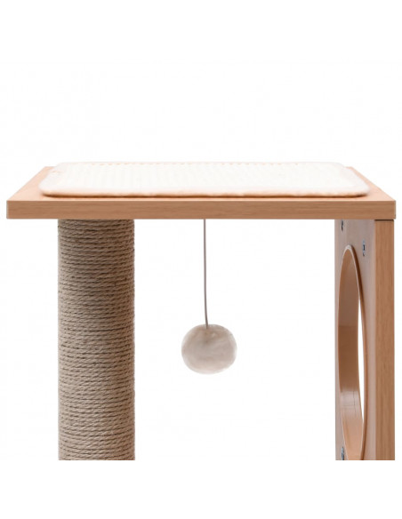 Albero per Gatti con Tappeto Tiragraffi in Sisal 60 cm