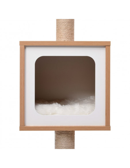 Albero per Gatti con Tappeto Tiragraffi in Sisal 82 cm