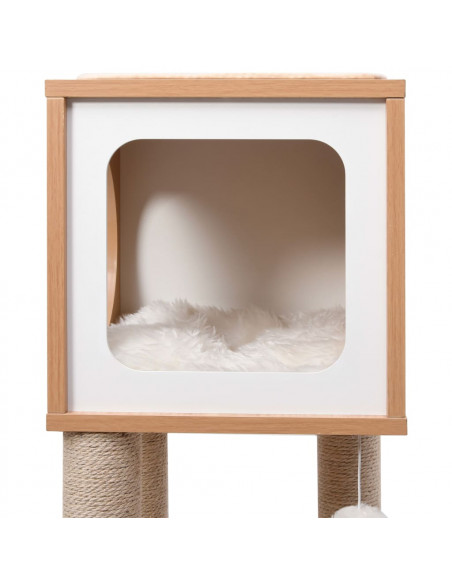 Albero per Gatti con Tappeto Tiragraffi in Sisal 90 cm