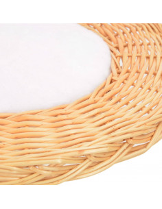 Albero per Gatti con Tiragraffi in Legno di Salice Naturale