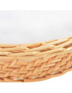 Albero per Gatti con Tiragraffi in Legno di Salice Naturale