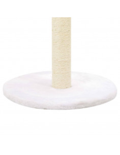 Albero per Gatti con Tiragraffi in Legno di Salice Naturale