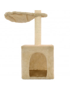 Albero per Gatti con Tiragraffi in Sisal 105 cm Beige