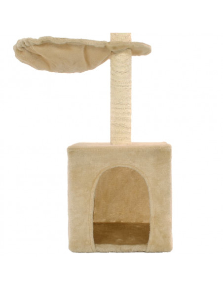 Albero per Gatti con Tiragraffi in Sisal 105 cm Beige