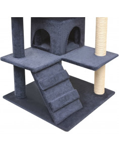 Albero per Gatti con Tiragraffi in Sisal 125 cm Blu Scuro