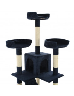 Albero per Gatti con Tiragraffi in Sisal 170 cm Blu