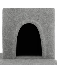 Albero per Gatti con Tiragraffi in Sisal Grigio Chiaro 154 cm