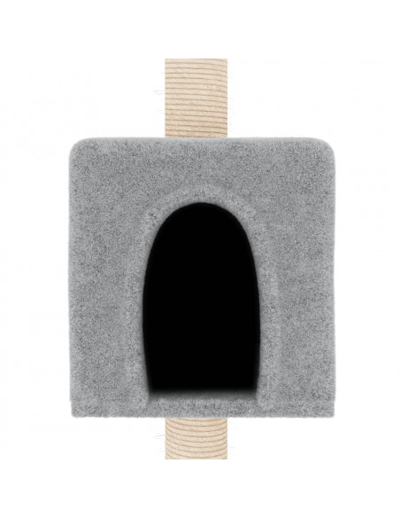 Albero per Gatti con Tiragraffi in Sisal Grigio Chiaro 180 cm