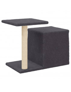 Albero per Gatti con Tiragraffi in Sisal Grigio Scuro 50,5 cm