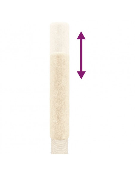 Albero per Gatti da Pavimento a Soffitto Crema 263,5-289,5 cm