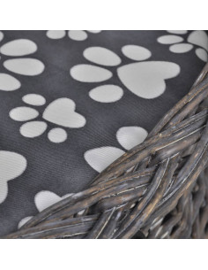 Albero per Gatti in Salice Casetta/Cuccia/Palo Tiragraffi con Cuscino