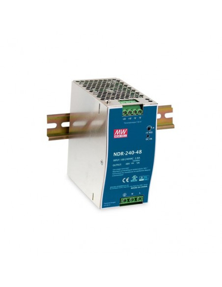 ALIMENTATORE INDUSTRIALE DIGITUS 48 VOLT CC, 240 WATT  metal case, DIN rail mountable