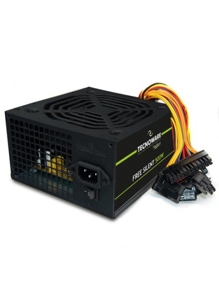 ALIMENTATORE TECNOWARE 500W FREE SILENT FAL506FS12B 20/24 Pin FAN 12cm Silenzioso BULK "Garanzia 2 anni on Site"