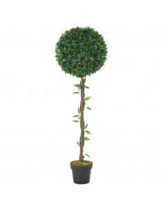 Alloro Artificiale con Vaso Verde 130 cm
