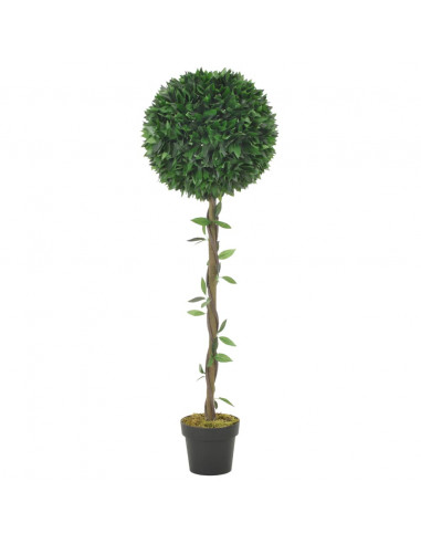 Alloro Artificiale con Vaso Verde 130 cm