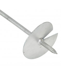 Ancoraggi a Terra 4 pz 10x60 cm in Metallo Zincato