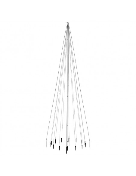 Albero di Natale con Puntale Blu 1134 LED 800 cm