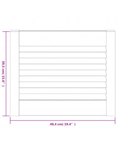 Ante con Design a Lamelle 4 pz 39,5x49,4 cm in Legno di Pino