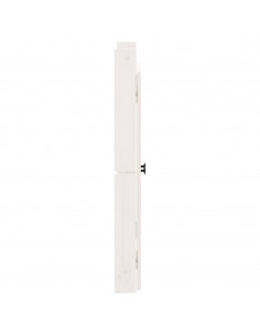 Ante da Cucina da Esterno 2pz Bianche 50x9x82cm Legno Massello di Pino