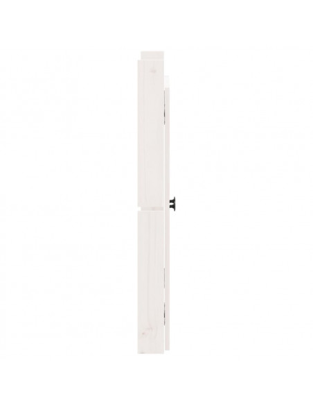 Ante da Cucina da Esterno 2pz Bianche 50x9x82cm Legno Massello di Pino