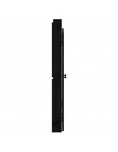 Ante da Cucina da Esterno 2pz Nere 50x9x82cm Legno Massello di Pino