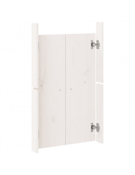 Ante da Cucina da Esterno Bianche 50x9x82 cm Legno Massello di Pino