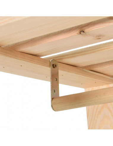 Appendiabiti 110x38x170 cm in Legno Massello di Pino