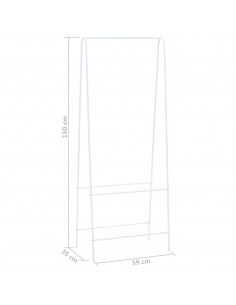 Appendiabiti 59x35x150 cm Bianco