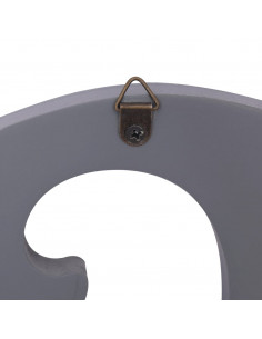 Appendiabiti a Muro FAMILY Grigio 74x29,5 cm