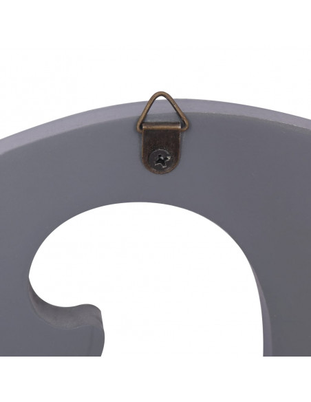 Appendiabiti a Muro FAMILY Grigio 74x29,5 cm