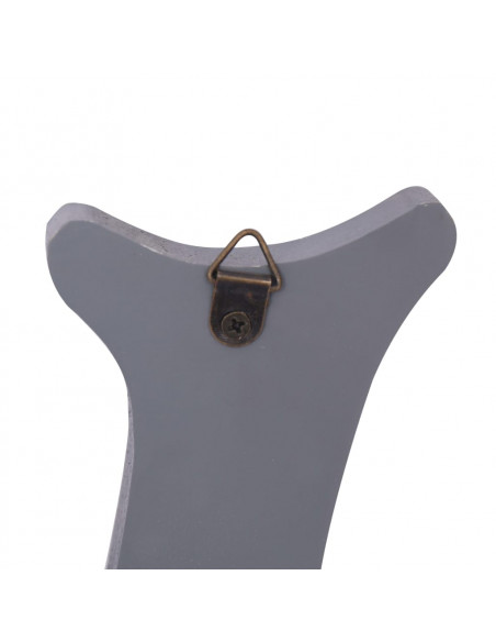 Appendiabiti a Muro WELCOME Grigio 74x29,5 cm