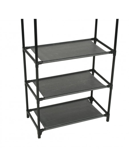 Appendiabiti Acciaio e Tessuto non Tessuto 55x28,5x175cm Nero