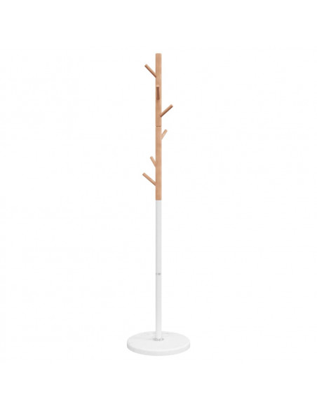 Appendiabiti Bianco 172 cm in Ferro Verniciato a Polvere